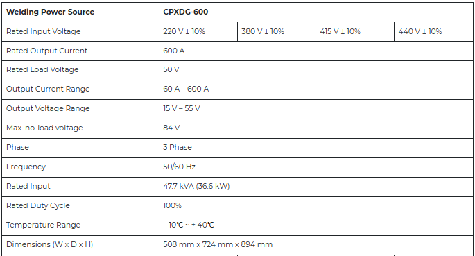 SPEC CPXDG 600
